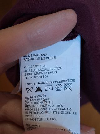 Camisa de vestir de seda natural, Hoss Intropia XS