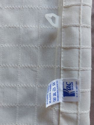 Estor algodón confeccionado