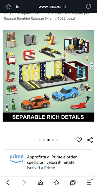 City Car Garage Building Blocks, 3 IN 1