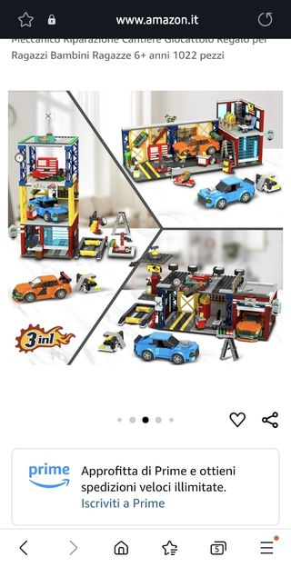 City Car Garage Building Blocks, 3 IN 1