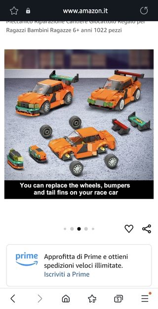 City Car Garage Building Blocks, 3 IN 1
