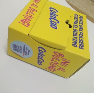caja expositora cola cao promocional colacao promo
