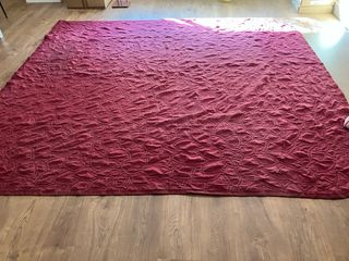 Colcha piqué burdeos cama 150