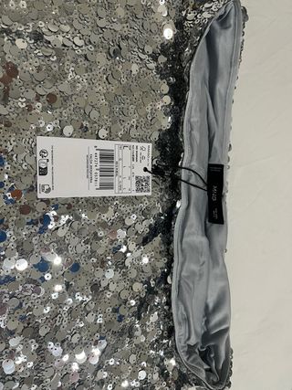 Falda de lentejuelas Mango