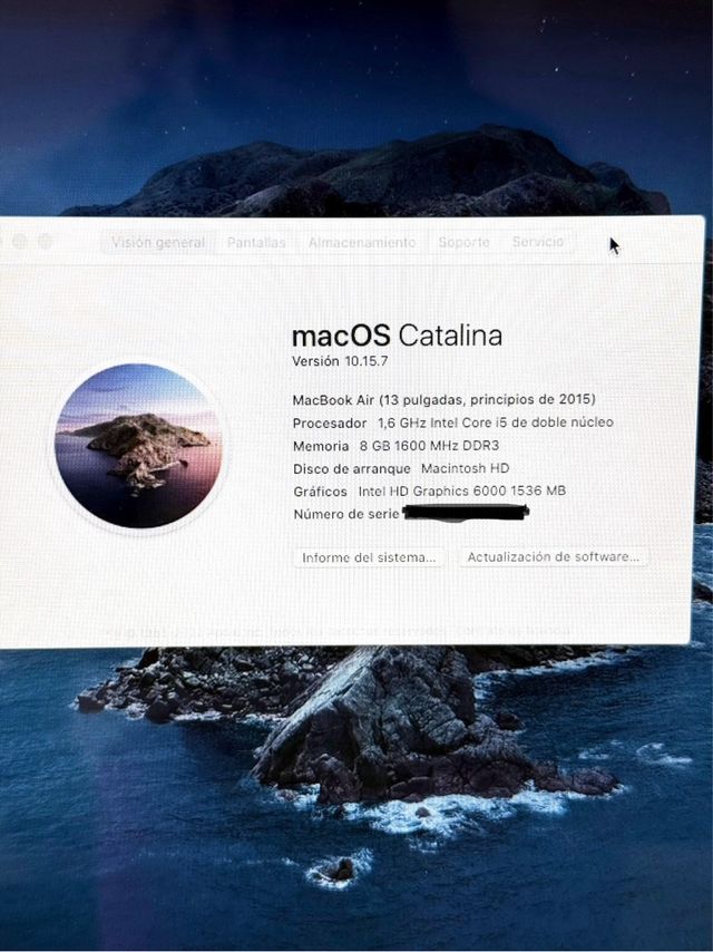 MacBook Air 13”. Core I5. 8GB. Perfecto estado