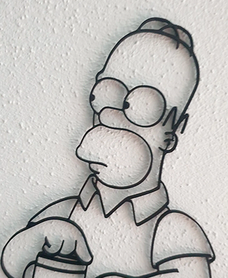 Homer Simpsons - Wall art - quadro stampa 2D