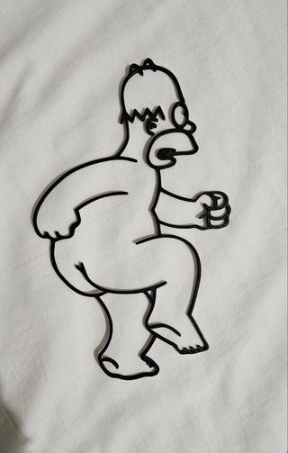 Simpsons quadro stampa 2D - Homer arte murale