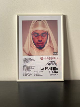 Cuadro Myke Towers La Pantera Negra