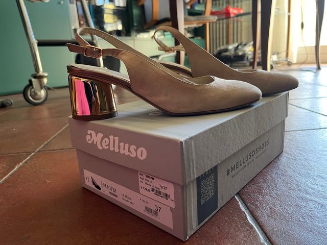 Melluso scarpe decolletee color cipria