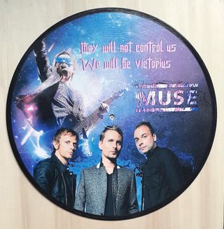 Vinile 33 giri da parete omaggio ai Muse