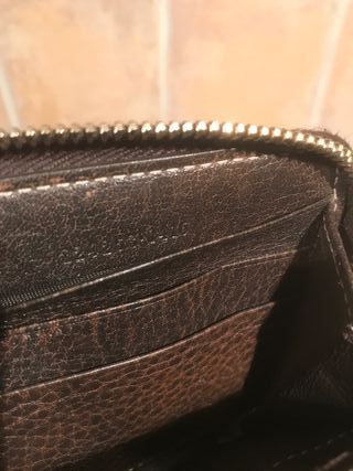 Portafoglio gucci beige tessuto con zip donna mono