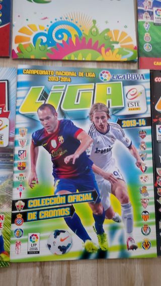 Lote de 6 álbumes de fútbol Panini