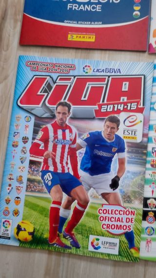 Lote de 6 álbumes de fútbol Panini