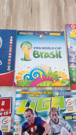 Lote de 6 álbumes de fútbol Panini