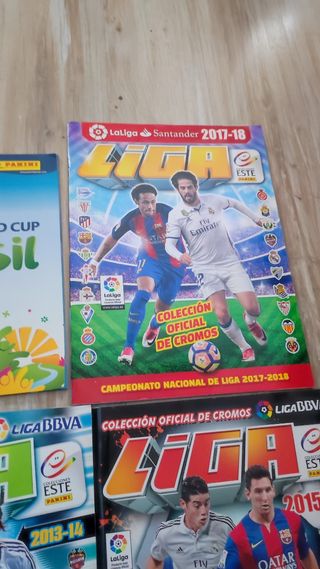Lote de 6 álbumes de fútbol Panini