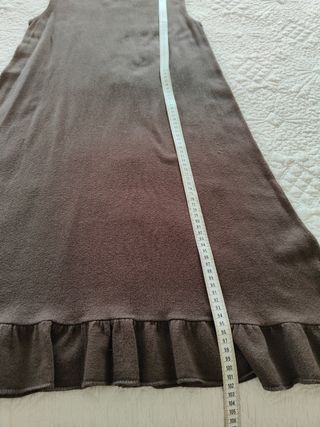 Vestido evasé de algodón y viscosa