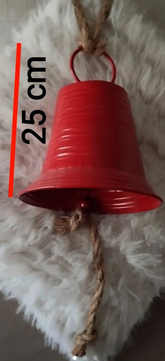 NAVIDAD Campana de 25 cm para colgar