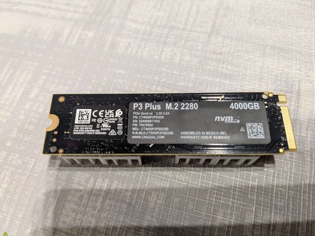 NVME Crucial P3 Plus 4TB