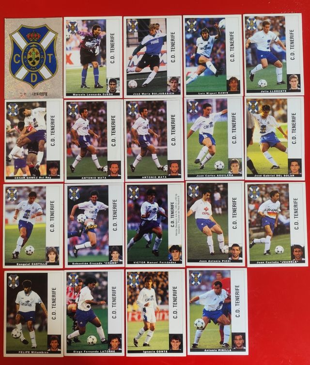 19 Cromos Panini Tenerife 95-96