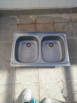 Fregadero de dos senos