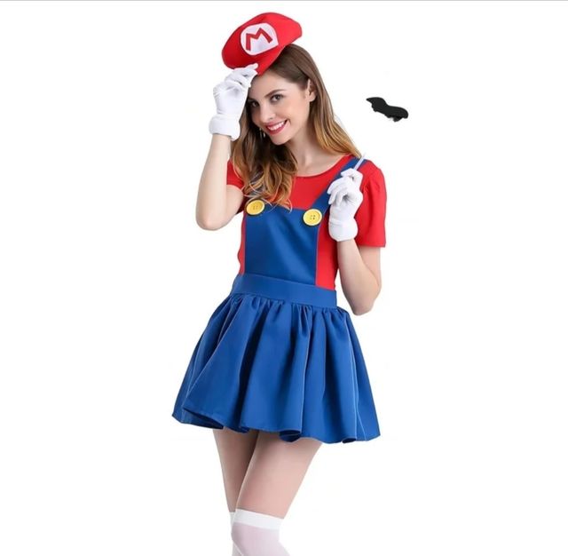 Disfraz de Niña Mario Bros Talla L