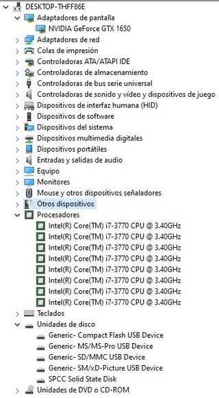 PC HP Envy H8. i7 16Gb Gráfica Geforce GTX 1650