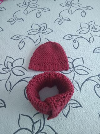 Conjunto gorro y bufanda
