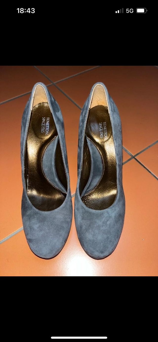 BENETTON SCARPE CON TACCO N°37