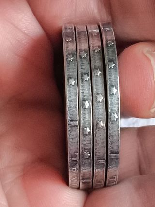 LOTE 4 MONEDAS ANTIGUAS ESPAÑA  1870 REPLICAS