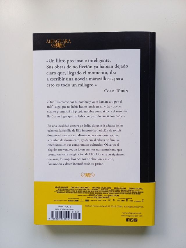 Llámame por tu nombre - Aciman