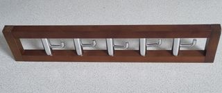 Perchero Madera. 5 ganchos