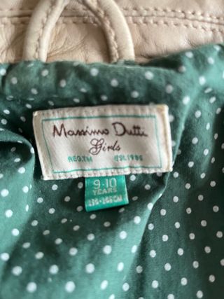 Americana piel Massimo Dutti niña