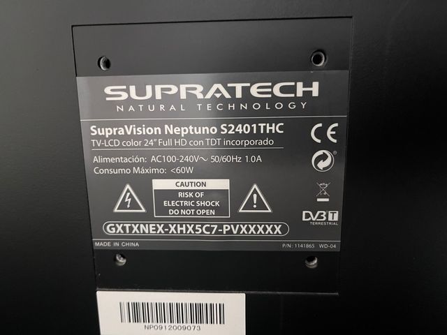 TV 24” Supratech Full HD con TDT