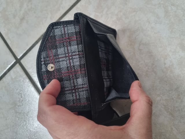 Portafoglio in vera pelle