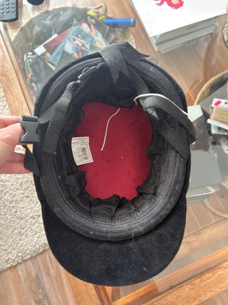 Casco hipica de terciopelo niños