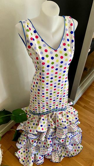 Traje de Gitana blanco 