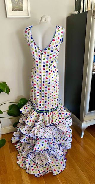 Traje de Gitana blanco 