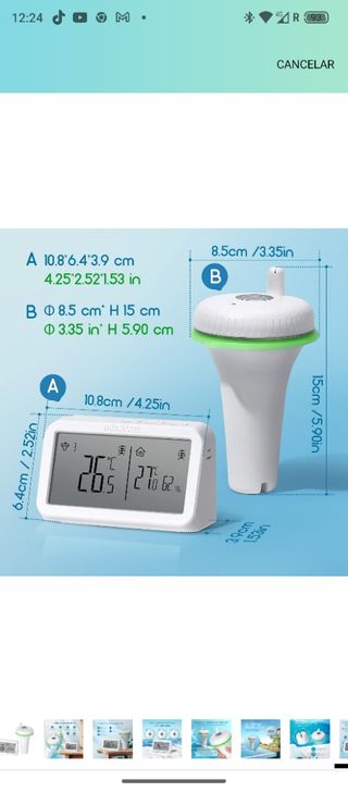 Termómetros para Piscinas