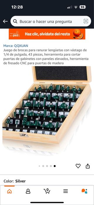 Herramienta de fresado madera 