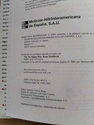 libro, LAS CLAVES PRACTICAS DE SEIS SIGMA