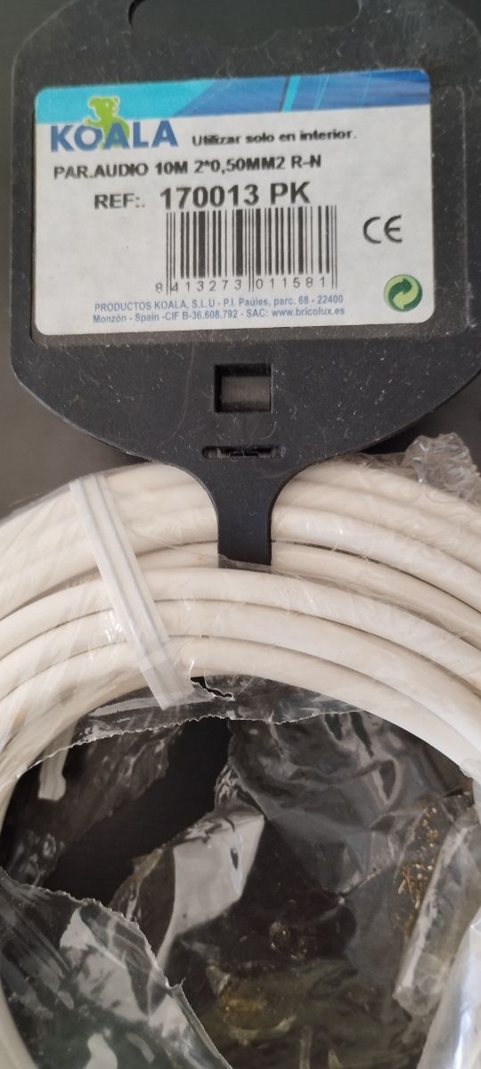 Cable audio altavoces nuevo