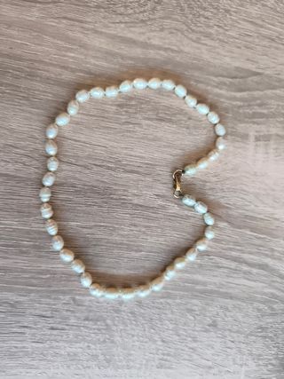 Gargantilla piedra río, broche goldfield