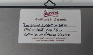 Coppia di stampe d'epoca con cornice