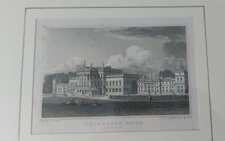 Coppia di stampe d'epoca con cornice