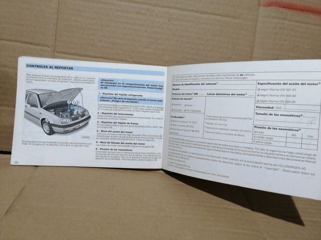 MANUAL USUARIO GOLF MK3   CLASICOS