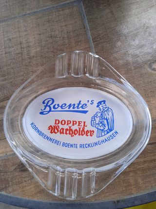 Posacenere in vetro Pubblicitario vintage