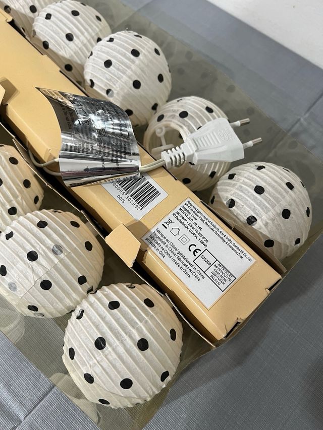 Catena luminosa da interno ed esterno