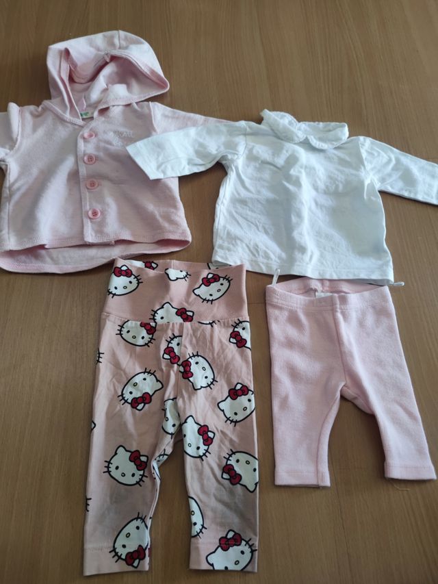 Lote bebé niña 1 mes . 56cm. Varias marcas