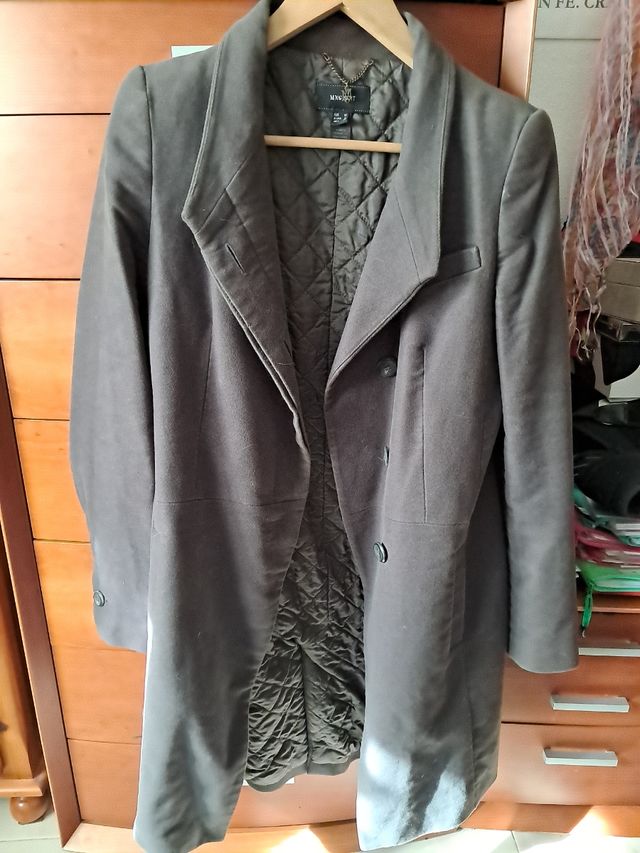 Abrigo gris Mango Suit S