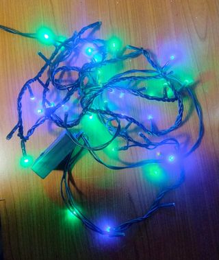 2 set luci multicolori addobbi Natale feste